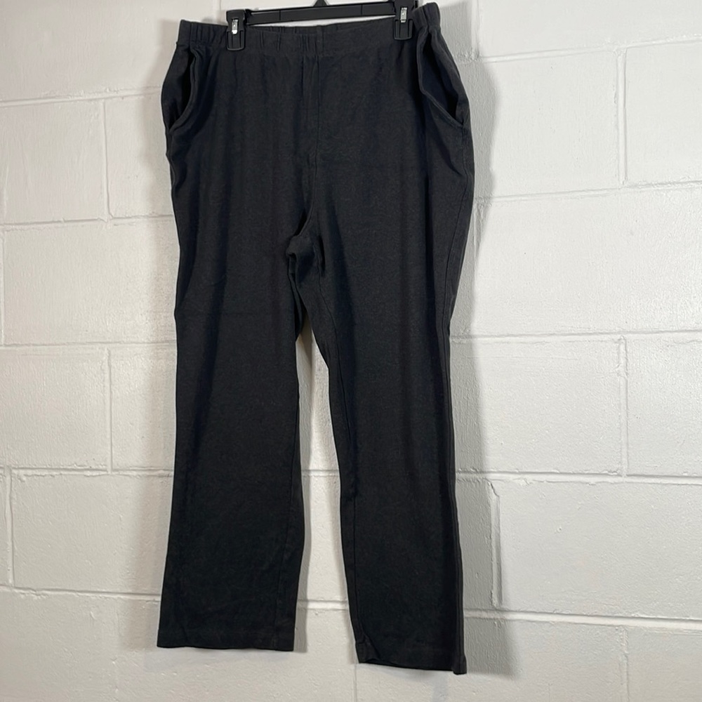 1X Lands End Womans pants with Pockets Gray